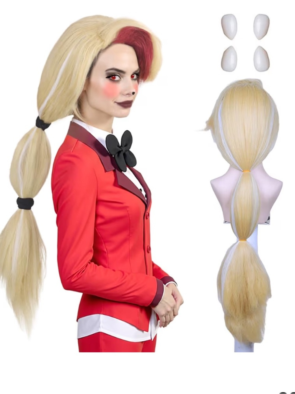Charlie Morningstar Anime Cosplay Blonde Wig
